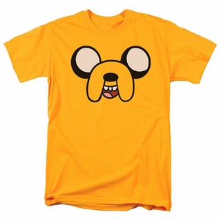 ผ้าฝ้ายคอกลมเสื้อยืดคอกลม ลาย Adventure Time Finn Jake Grande Cane Viso Youth ของขวัญวันขอบคุณพระเจ้าfrom S-4XL