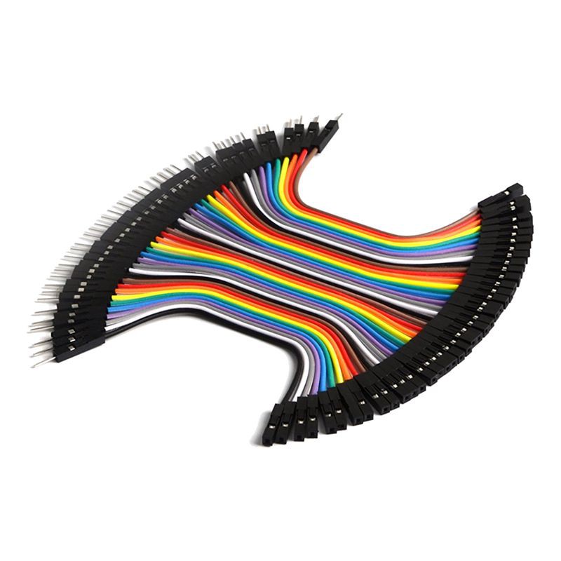 80 Piece Male to Female Solderless Ribbon Dupont Jumper Wires (4 and 8 ...