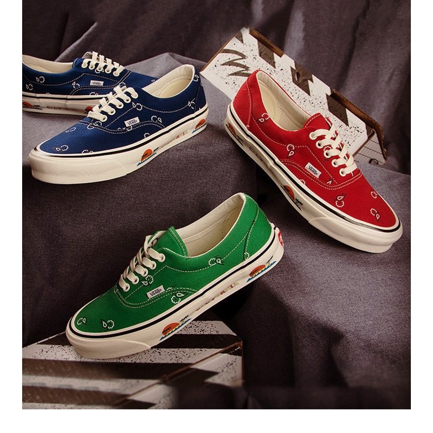 red green blue vans