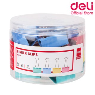 Deli 8552A Paper Cilps คลิปหนีบกระดาษแฟนซี 24 ชิ้น 41mm