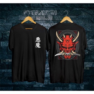 ☃Samurai DISTRO T-Shirt  Japanese Word T-Shirt  T-Shirt / 3D Picture T-Shirt  Japan ONI T-Shirt