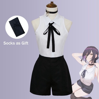 New Chainsaw Man Reze Cosplay Costume Outfits Shirt Women Uniform Halloween