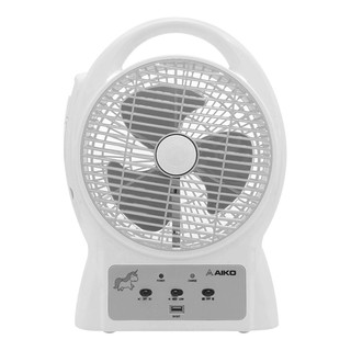 พัดลมพกพา พัดลมพกพา AIKO KN-3708 Unicorn สีขาว พัดลม เครื่องใช้ไฟฟ้า PORTABLE FAN AIKO KN-3708 UNICORN WHITE