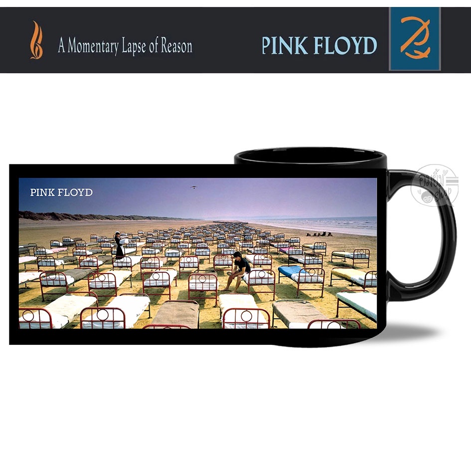 แก้วกาแฟวง  PINK FLOYD อัลบั้ม A Momentary Lapse Of Reason ภาพคมชัดสวยงาม ของใหม่มือหนึ่ง ใช้เป็น ขอ