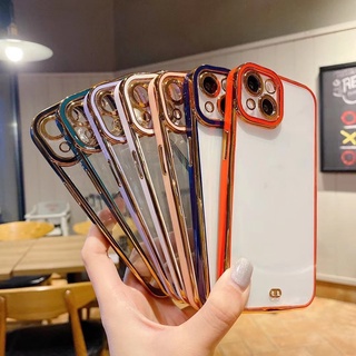 CASE เคสขอบเงา เคสใส สำหรับไอโฟน  i6 6s i7 i8 se2020 6plus 7plus 8plus i11 12 12promax 13 13pro 13promax