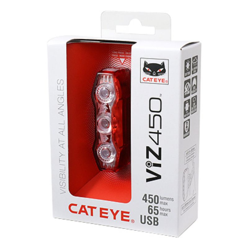 ไฟท้าย CATEYE ViZ150 / ViZ300 / ViZ450 USBชาร์จ