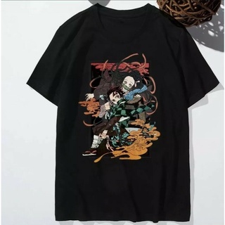 [COD]เสื้อยืด ลายอนิเมะ Demon Slayer Tanjuro Nezuko Zenitsu ลดราคาสูงS-5XL