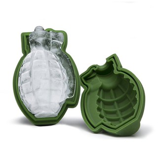 3D Grenade Shape Ice Cube แม่พิมพ์ซิลิโคนถาดซิลิโคน Ice Cube Bar