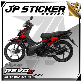 สติกเกอร์โฮโลแกรม สําหรับติดตกแต่งรถจักรยานยนต์ HONDA REVO FIT 110 LIST (JP.S2) 015