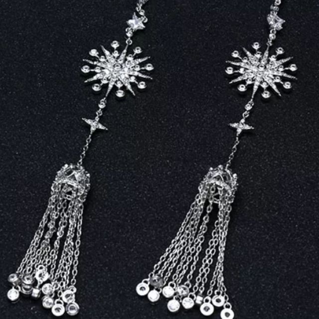 ต่างหู​ระย้ายาว AAA Cubic​Zirconia​