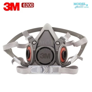 3M 6200 ครบชุด ตลับกรอง 6003 หน้ากากป้องกันสารเคมี งานพ่นสี ป้องกันกรดแก๊ส Acid Vapor ✅(ของแท้ 100%)