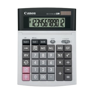 เครื่องคิดเลข สีเทา-ดำ Canon WS-1210Hi III Canon WS-1210Hi III gray-black calculator