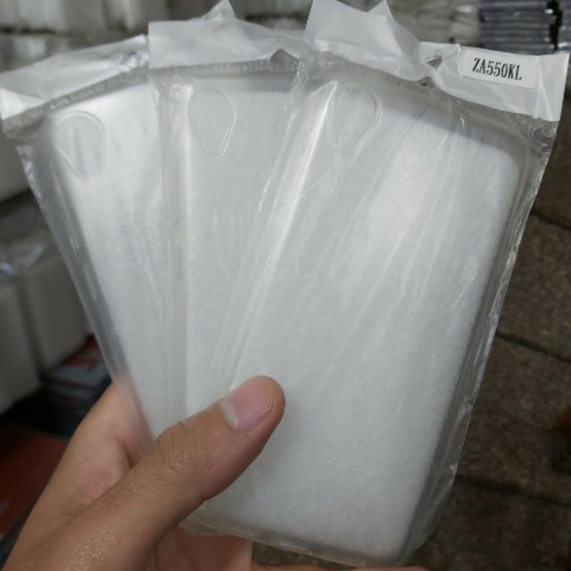 ชุดเคสซิลิโคน ZA550KL แบบใส 3 ชิ้น