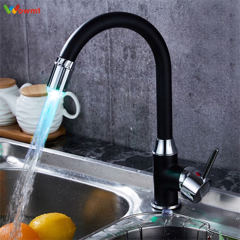 Led Water Faucet Stream Light Changing Glow Shower Stream Tap