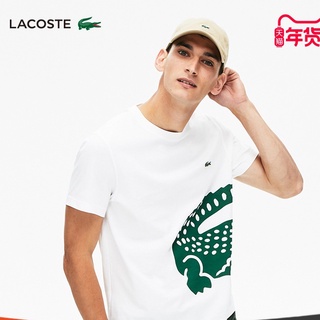 Mens and womens same style LACO STE fashion casual round neck printed short-sleeved T-shirt collar + tag