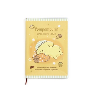 (( พร้อมส่ง )) Planner สมุดโน๊ต สมุดไดอารี่ แพลนเนอร์ ปอมปอมปูริน Pompompurin ขนาด B6 จาก Sanrio Shop