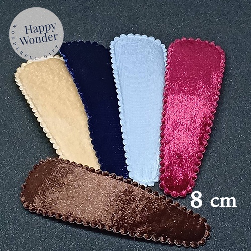 กิ๊บใหญ่ 8 สี กิ๊บเป๊าะแป๊ะกำมะหยี่ 8 cm น้ำหนักเบา ใหญ่สุด
