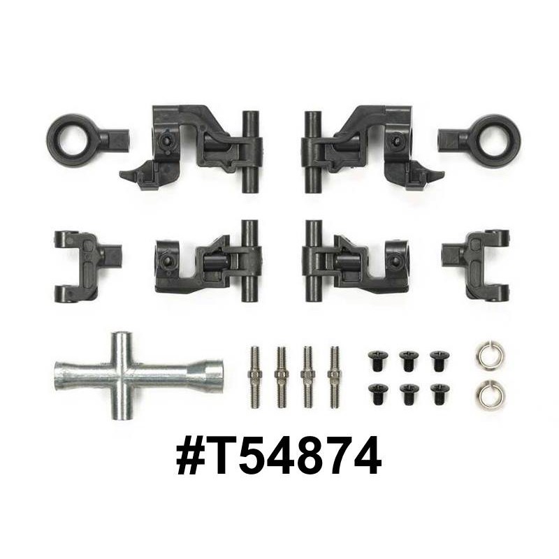 TAMIYA 54874 TT-02 ADJUSTABLE UPPER ARM SET ชุดปีกนกบนปรับมุมแคมเบอร์ได้ หน้า หลัง สำหรับ TT-02