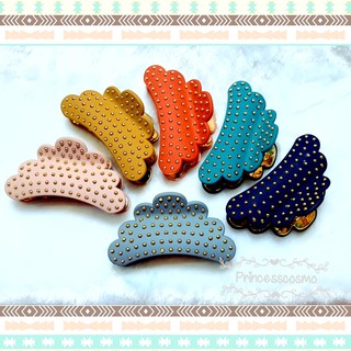 คลิปหนีบผมไซส์ใหญ่สีทองสีสันคลาสสิกสุดชิคสต็อกพร้อมส่ง