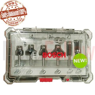 Bosch ชุดดอกเร้าเตอร์  แต่งขอบ 1/4" 6 ชิ้น