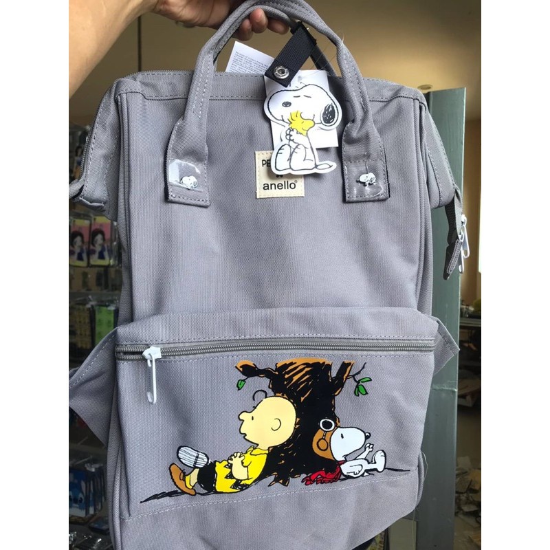 【กระเป๋าเป้แฟชั่น】✲พร้อมส่ง New collection 🔥 Anello Peanut กระเป๋าเป้สนูปปี้ กระเป๋า Disney Mickey Snoopy SizeL 💥ขนาดใ