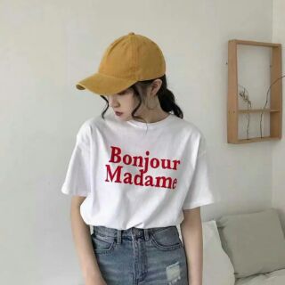 เสื้อยืดBonjour Madame