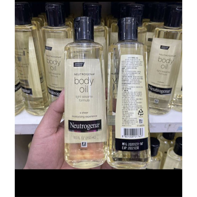Neutrogena body oil 250 ml | Shopee Thailand