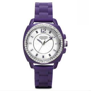 Coach Purple Silicone Strap with Crystal Watch
  นาฬิกาข้อมือ  นาฬิกาแบรนด์เนม