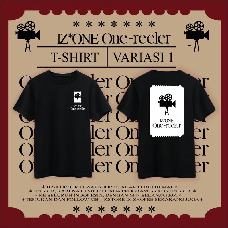 เสื้อยืด Izone ONE REELER VARIATION 1 [READ DESCRIPTION]