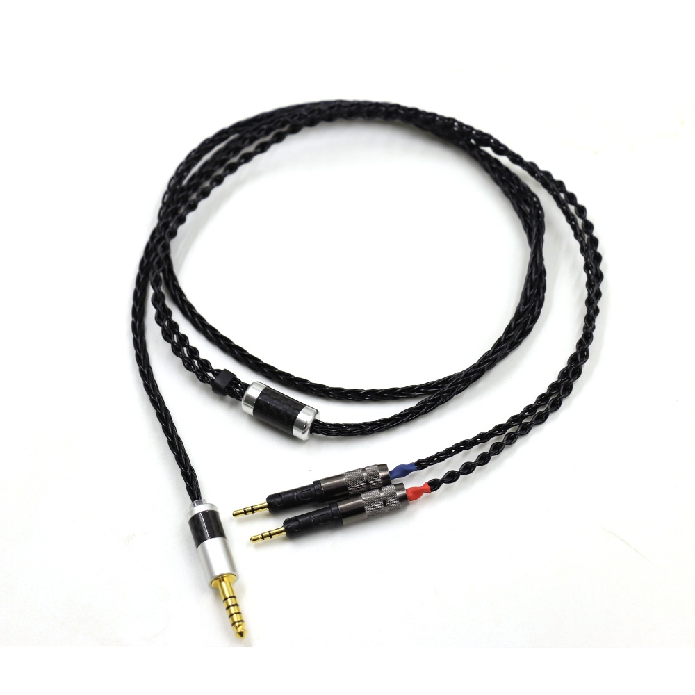 TOP-HiFi 4.4/2.5 มม.Xlr 152 Coreสีดําเงินหูฟังอัพเกรดสําหรับ ATH-R70X R70X R70X5 หูฟัง
