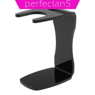 [perfeclan5] Black Acrylic Gents Mens Shaving Brush Razor Drip Dryer Stand Holder Medium