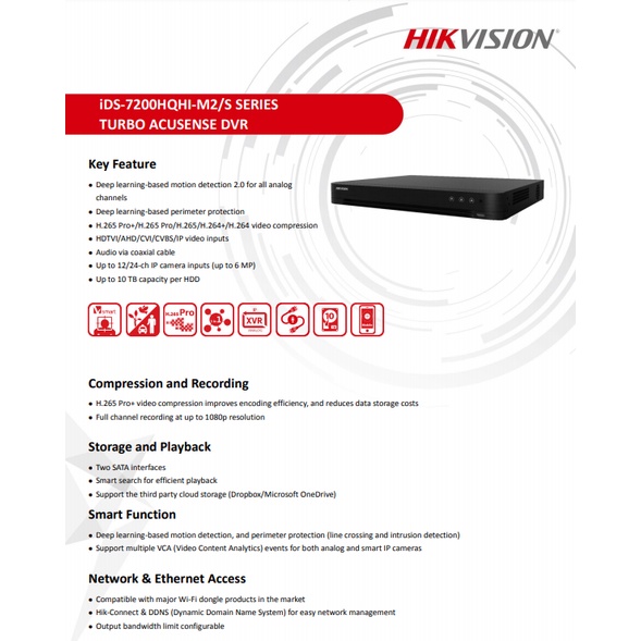 Hikvision ColorVu 2MP Set12 DS-2CE12DF8T-FSLN 3.6+72DF8T-FSLN 3.6+DVR IDS-7216HQHI-M1/S หรือ IDS-7216HQHI-M2/S+2H2SJB/AC #8