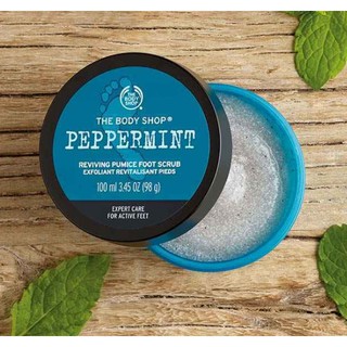 พร้อมส่ง The Body Shop Peppermint Reviving Pumice Foot Scrub 100ml