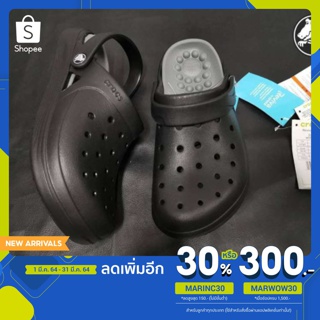 CROCS Reviva by crocs สีดำเท่ห์ๆ หิ้วนอกถูกกว่าเป็นพัน นิ่มสบาย สวมใส่ง่าย