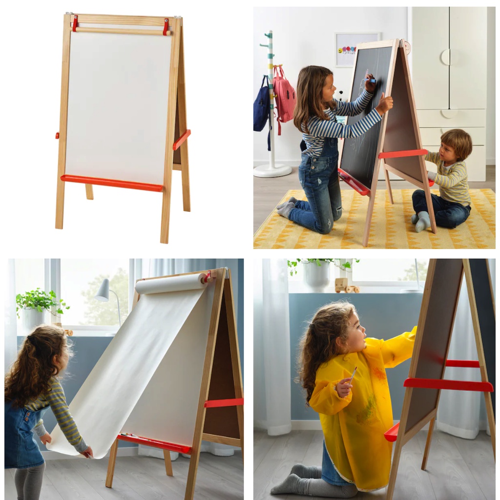 ลดอีก 30% เก็บโค้ดใน VDO IKEA กระดาน 3in1 เลือกได้ว่าจะใช้กระดานดำ กระดานไวท์บอร์ด หรือ ม้วนกระดาษวาดเขียน