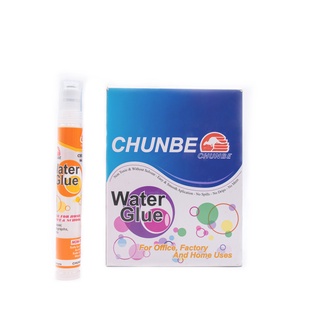 [กล่อง24แท่ง] กาวแท่งน้ำใส CHUNBE รุ่น 6613GE ขนาด40ml. ปลอดสารพิษ สำหรับงานทั่วไป กาวติดกระดาษ กาวหลอด