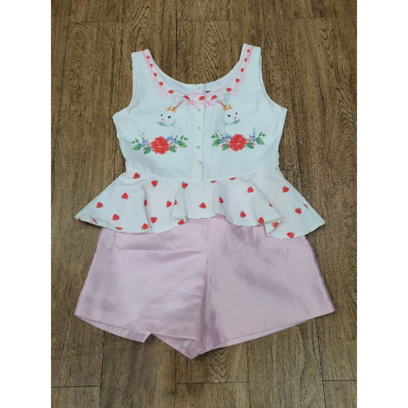 จั๊มสูทขาสั้น งานป้าย Bo Rich Ta (มือ2)