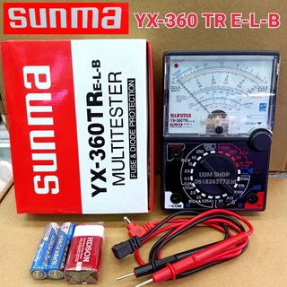 มัลติมิเตอร์เข็ม YX-360TR E-L-B  sunma มัลติมิเตอร์แบบอนาล็อก มิเตอร์วัดไฟแบบเข็ม