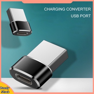 Hua-อะแดปเตอร์แปลงชาร์จ USB เป็น Type C อะลูมิเนียมอัลลอย ชาร์จเร็ว สําหรับแล็ปท็อป คอมพิวเตอร์ PC