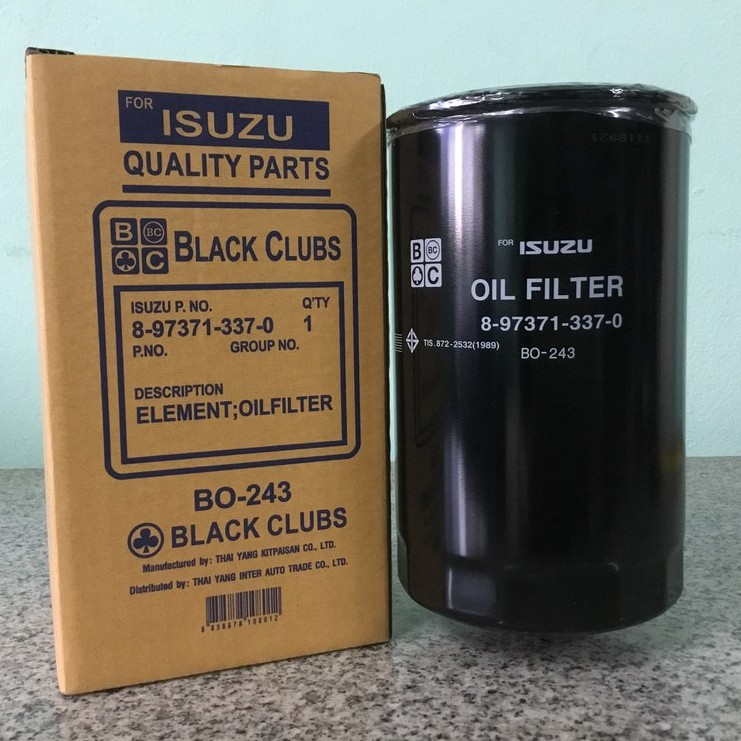 กรองน้ำมันเครื่อง Rocky 195hp, FTR 240hp 6ล้อ, FVM 240hp, FVM 300hp 10ล้อ ยี่ห้อ BC