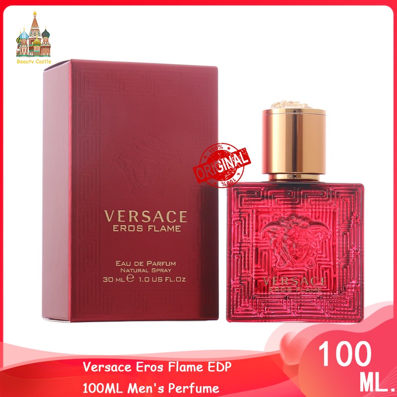 ♦จัดส่งที่รวดเร็ว♦ Versace Eros Flame EDP 100ML Men's Perfume น้ำหอมผู้ชาย