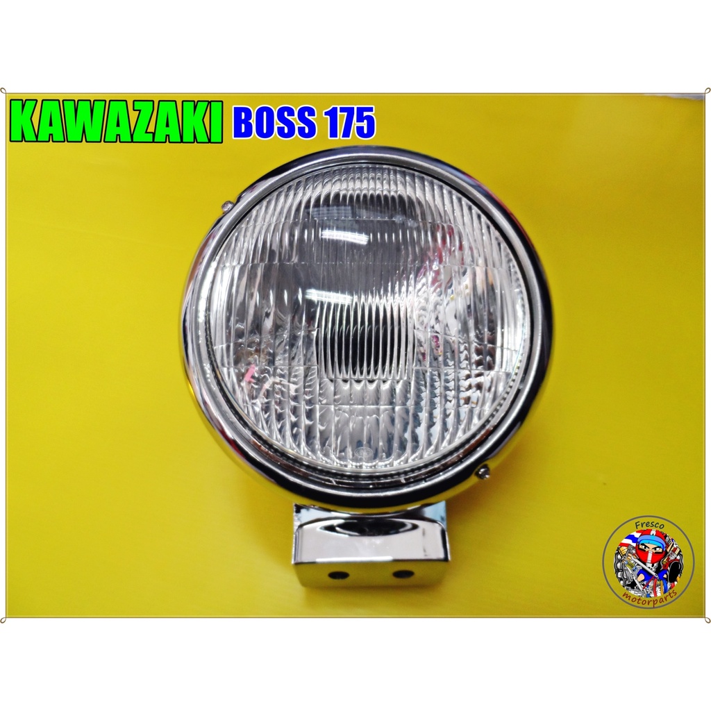 โคมไฟหน้า โคม กระโหลก จานฉาย ขนาด 6 นิ้ว สำหรับ KAWASAKI BOSS 175 Headlight