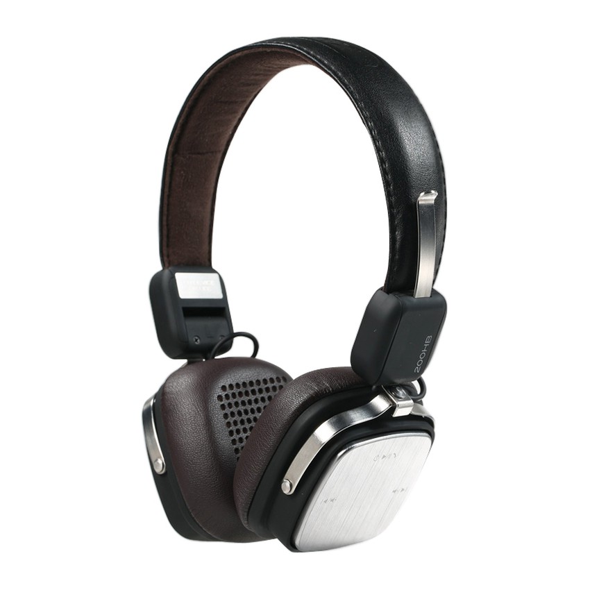 หูฟังบลูทูธ Remax RB-200HB สีน้ำตาลเข้ม ขนาด 40 มม.