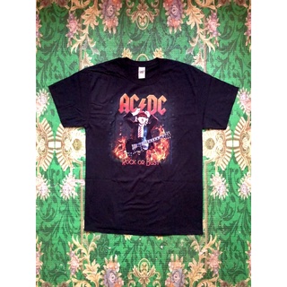 ผ้าฝ้าย 100%🎸AC/DC เสื้อวง AC/DC สินค้านำเข้า ลิขสิทธิ์แท้S-3XL