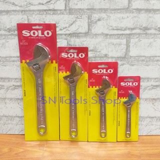 SOLO กุญแจเลื่อน ประแจเลื่อน โซโล 6-12 นิ้ว No.624 Adjustable Wrench SOLO