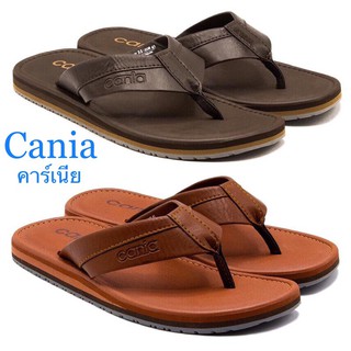 รองเท้าแตะสายหนัง แบบหนีบ Cania 11389