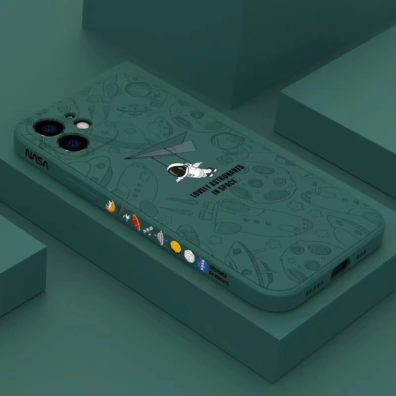 นักบินอวกาศ เคสไอโฟน 17 pro max 16 pro max เคส  iPhone 13 11 15 16 14 pro max 17 17 pro เคสไอโฟน 15 pro max 13 pro max 12 pro max case 16 pro 15 pro 14 plus 13 pro เคสโทรศัพท์ กันกระแทก