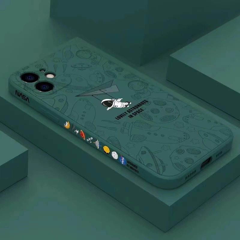 นักบินอวกาศ เคสไอโฟน 17 pro max 16 pro max เคส iPhone 13 11 15 16 14 pro max 17 17 pro เคสไอโฟน 15 pro max 13 pro max 12 pro max case 16 pro 15 pro 14 plus 13 pro โทรศัพท์ กันกระแทก