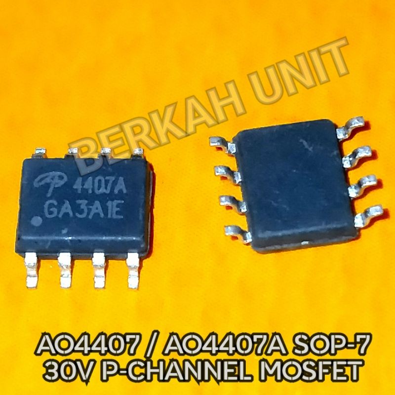 AO4407 AO4407A SOP-8 MOSFET SMD เครื่องหมาย 4407