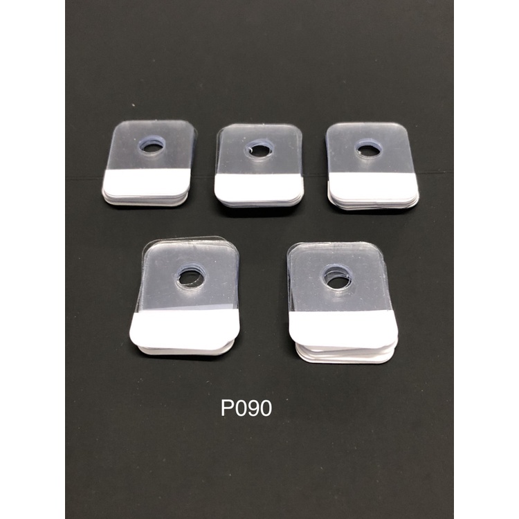 หูแขวนสินค้า hang tag รูกลมติดเทป2หน้า(P090) 50 ชิ้น - รูปที่ 2